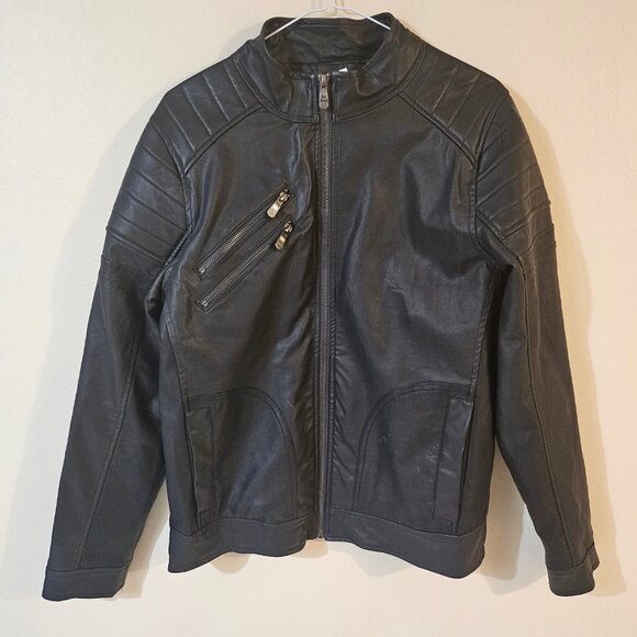 Urban Republic Youth Faux Leather Jacket - Size XL 18-20 - Picture 1 of 9